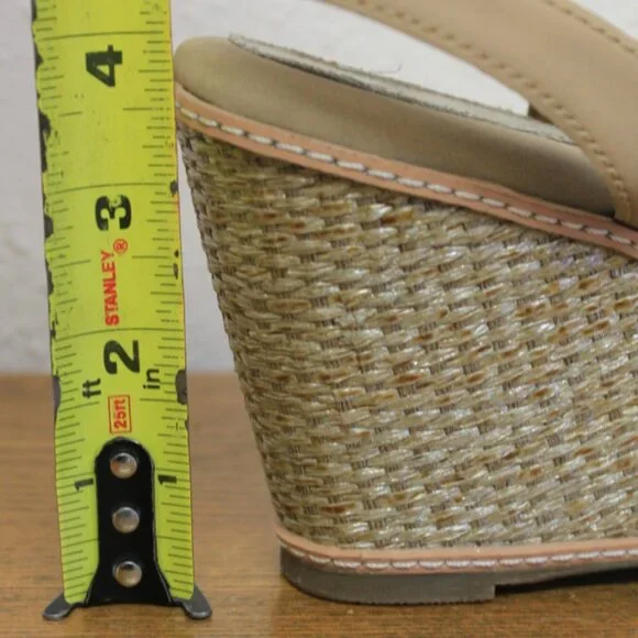 #20 NWOB Soft Walk Tan Platform Slingback Sandals 10.5N - Picture 12 of 16